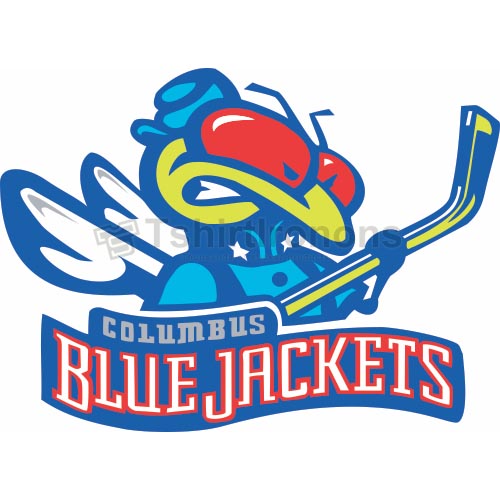 Columbus Blue Jackets T-shirts Iron On Transfers N127 - Click Image to Close